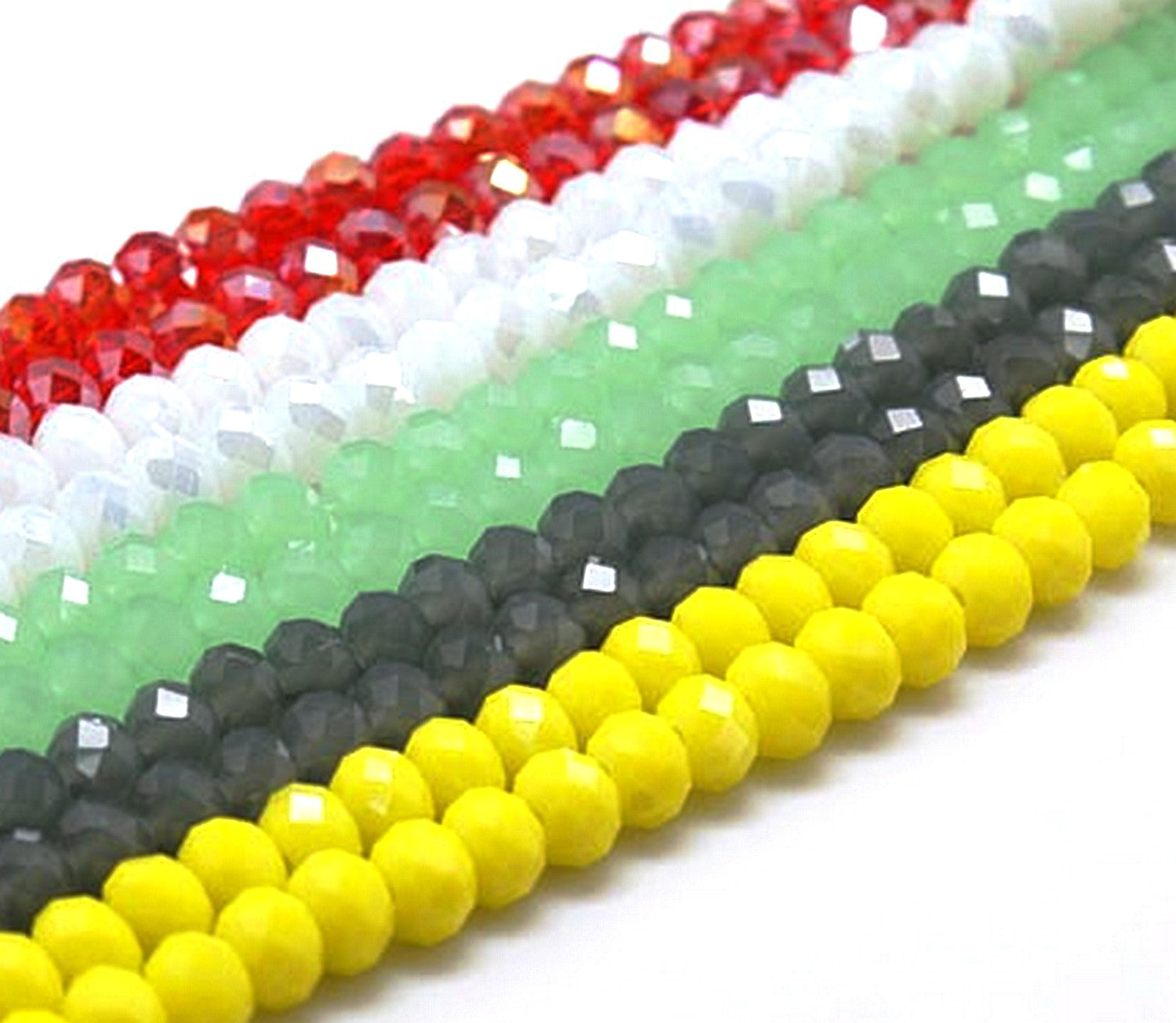 Lot De 120 Perles Vintage En Verre – Forme Disque Jaune – Diamètre 8 à 10 Mm – Occasion Pour Création Bijoux