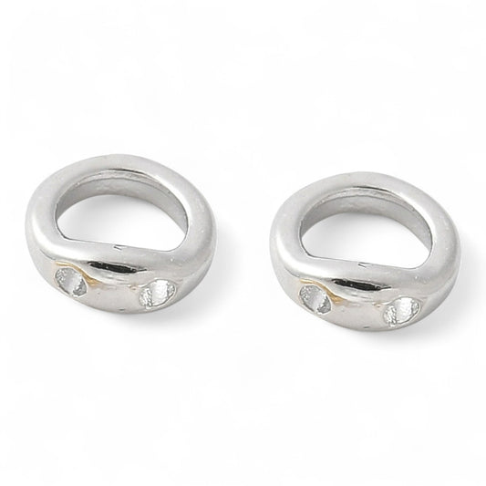 x4 Embouts de Fil en Laiton – Plaqué Or 18K, Argent 925 ou Platine – 5 mm