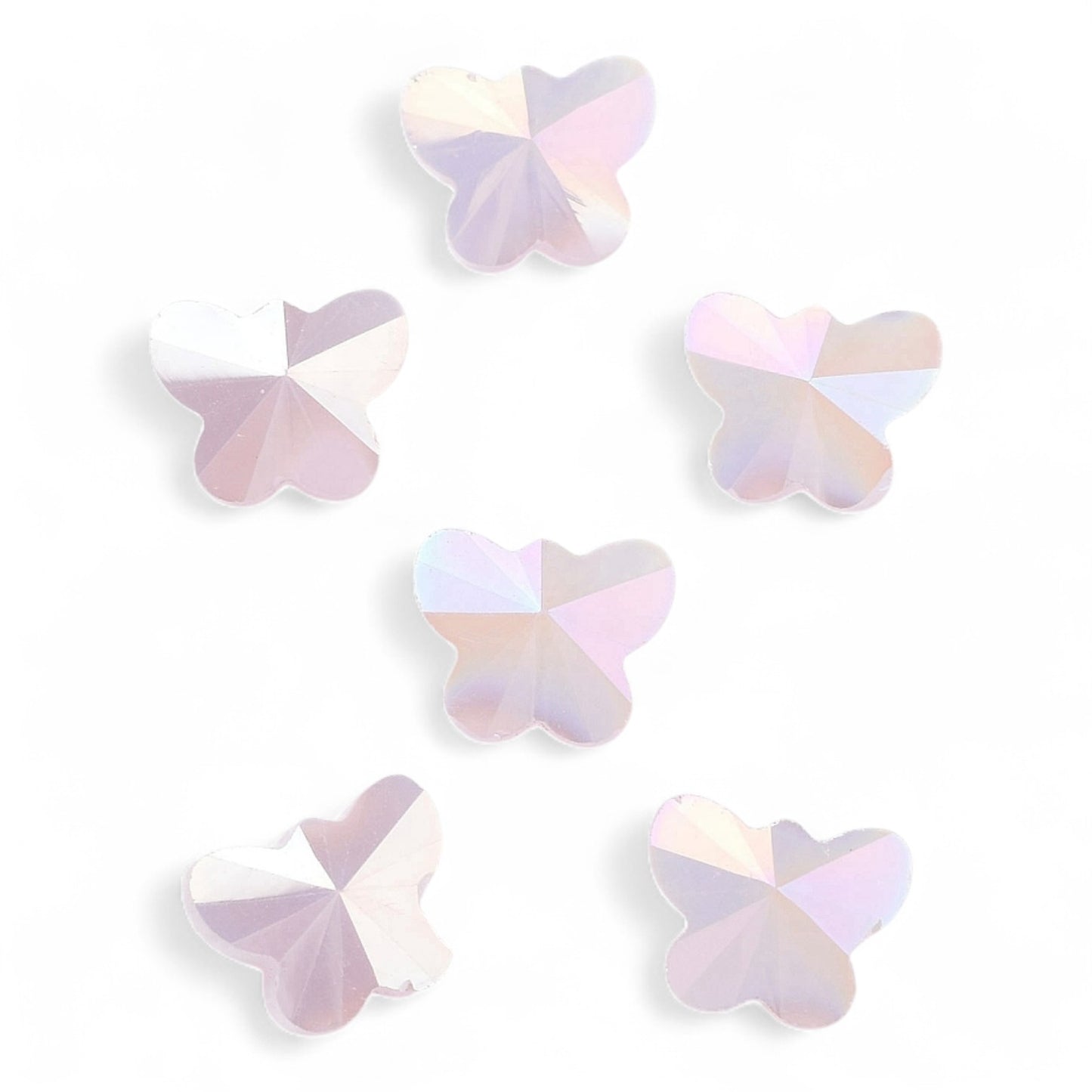x10 Perles Papillons en Verre Électrolytique – AB