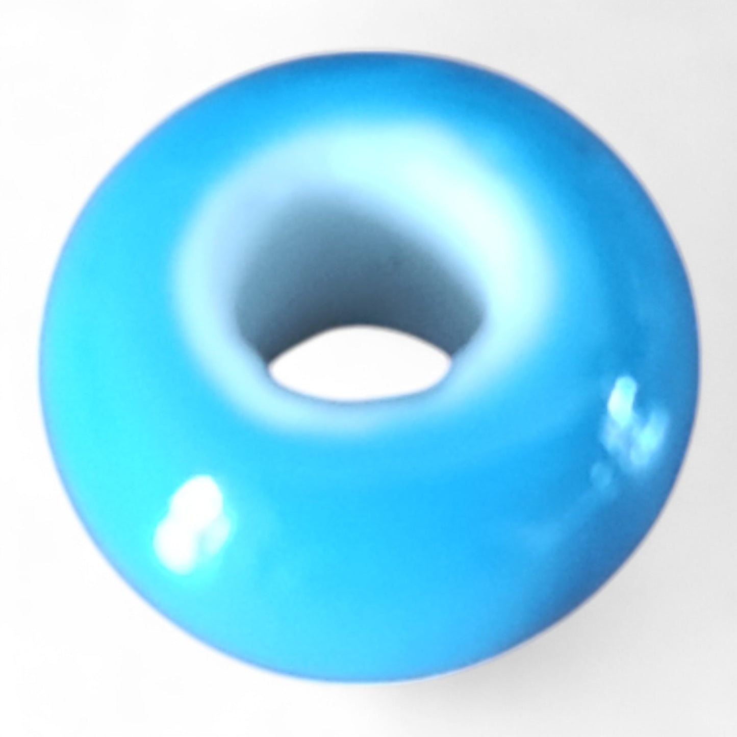 x1 Perle Européenne en Céramique – Gros Trou – 16x9 mm