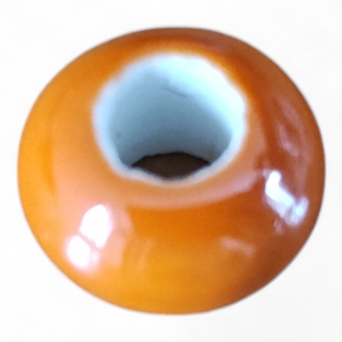 x1 Perle Européenne en Céramique – Gros Trou – 16x9 mm