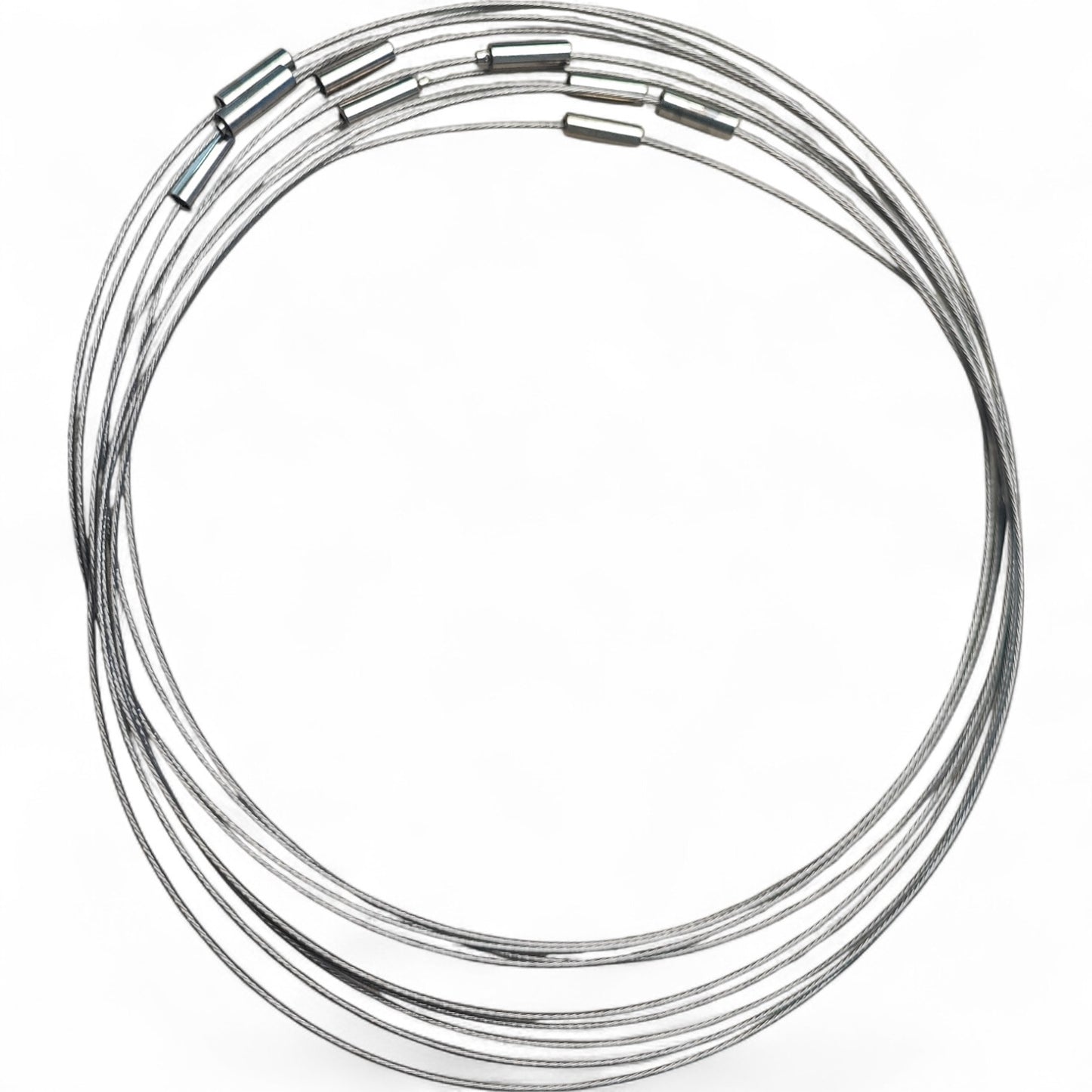 Collier Tour de Cou en Fil d’Acier Gainé – 43 à 45 cm