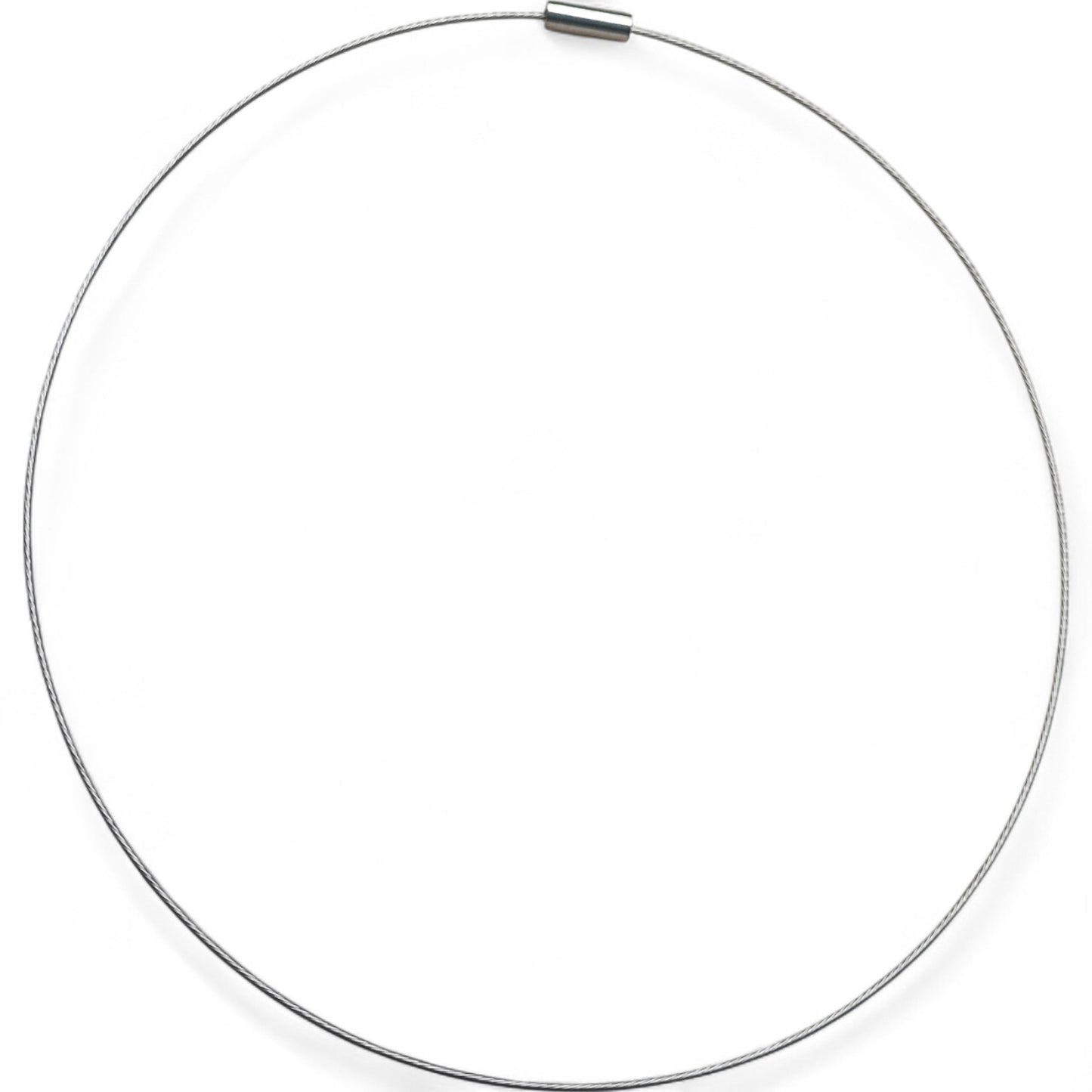 Collier Tour de Cou en Fil d’Acier Gainé – 43 à 45 cm