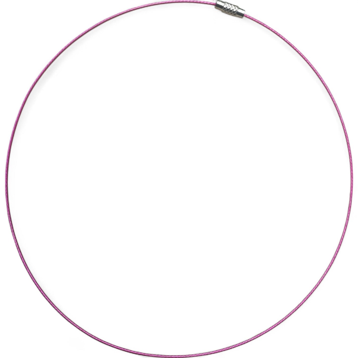 Collier Tour de Cou en Fil d’Acier Gainé – 43 à 45 cm