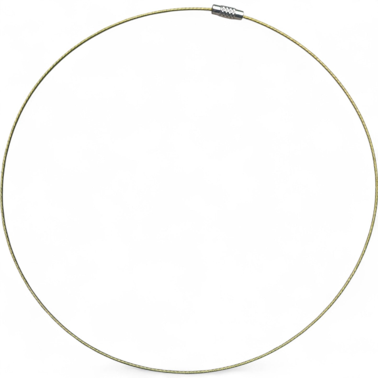 Collier Tour de Cou en Fil d’Acier Gainé – 43 à 45 cm
