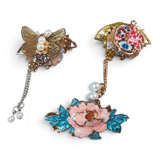 Perle XL spéciale tige – Émaillée avec pendentif – Coloris au choix