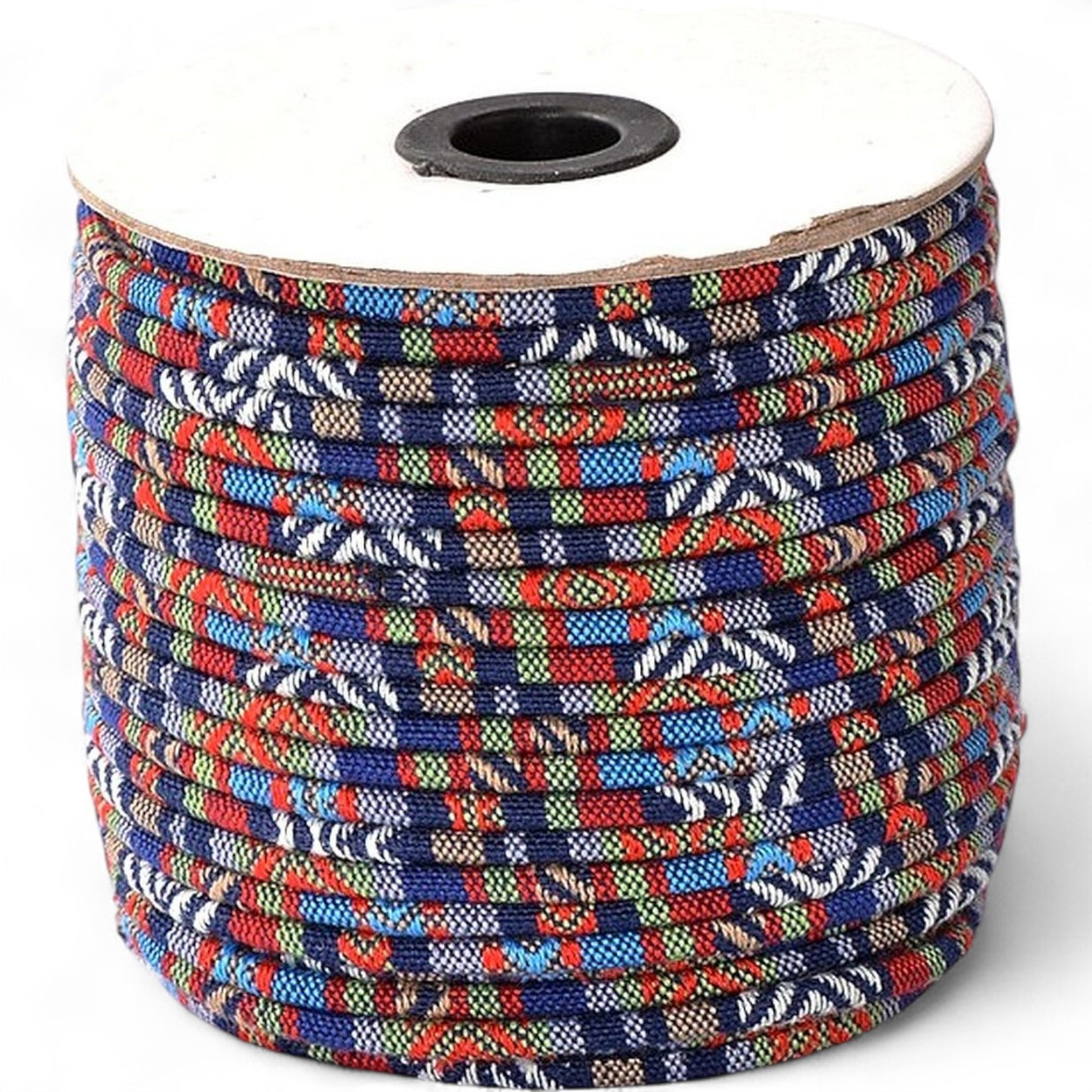 50cm de Cordon Tissu Ethnique – Couleurs au choix – Ø 4 mm