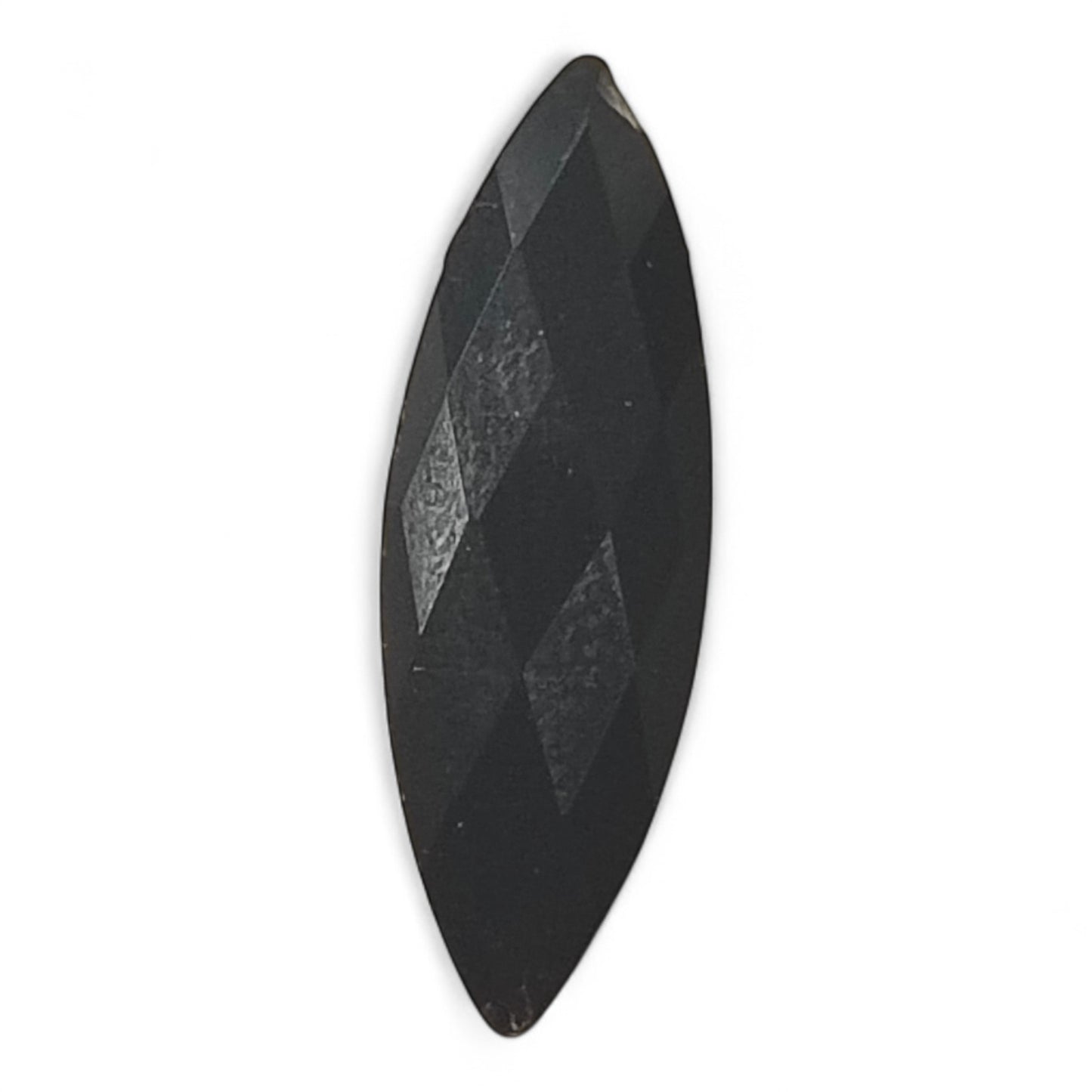 x2 Perles Pendentifs Œil de Cheval Facettées – 22x7 mm
