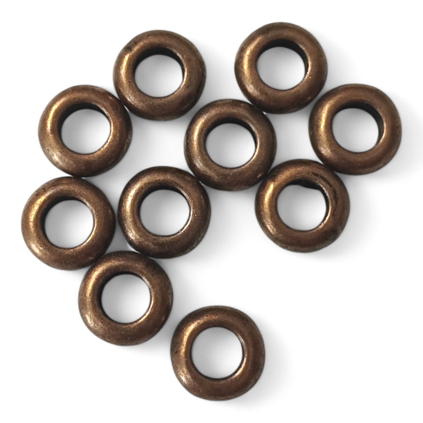 x10 Perles d’Espacement Style Tibétain – 7 mm