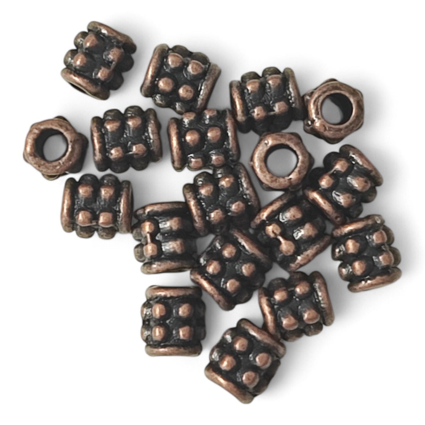 x20 Séparateurs Tubulaires Style Tibétain – 4 mm