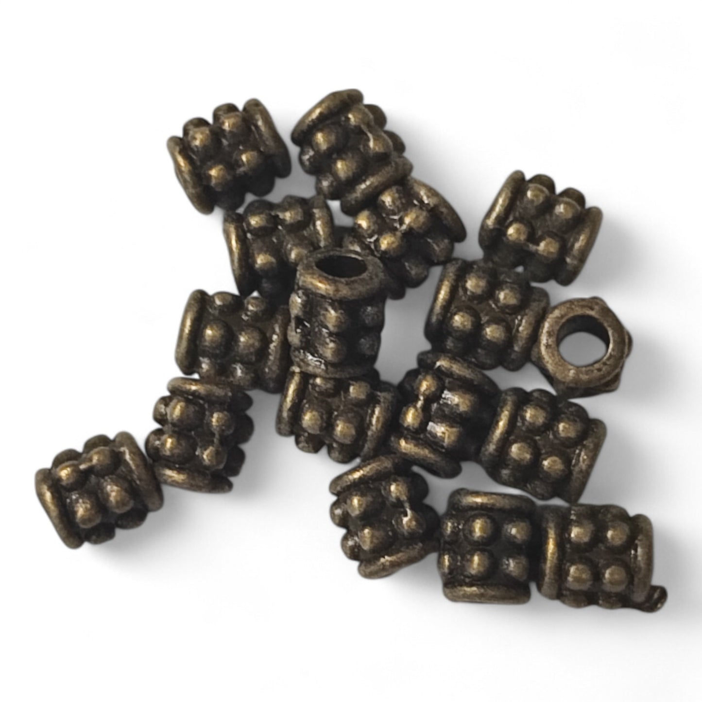 x20 Séparateurs Tubulaires Style Tibétain – 4 mm