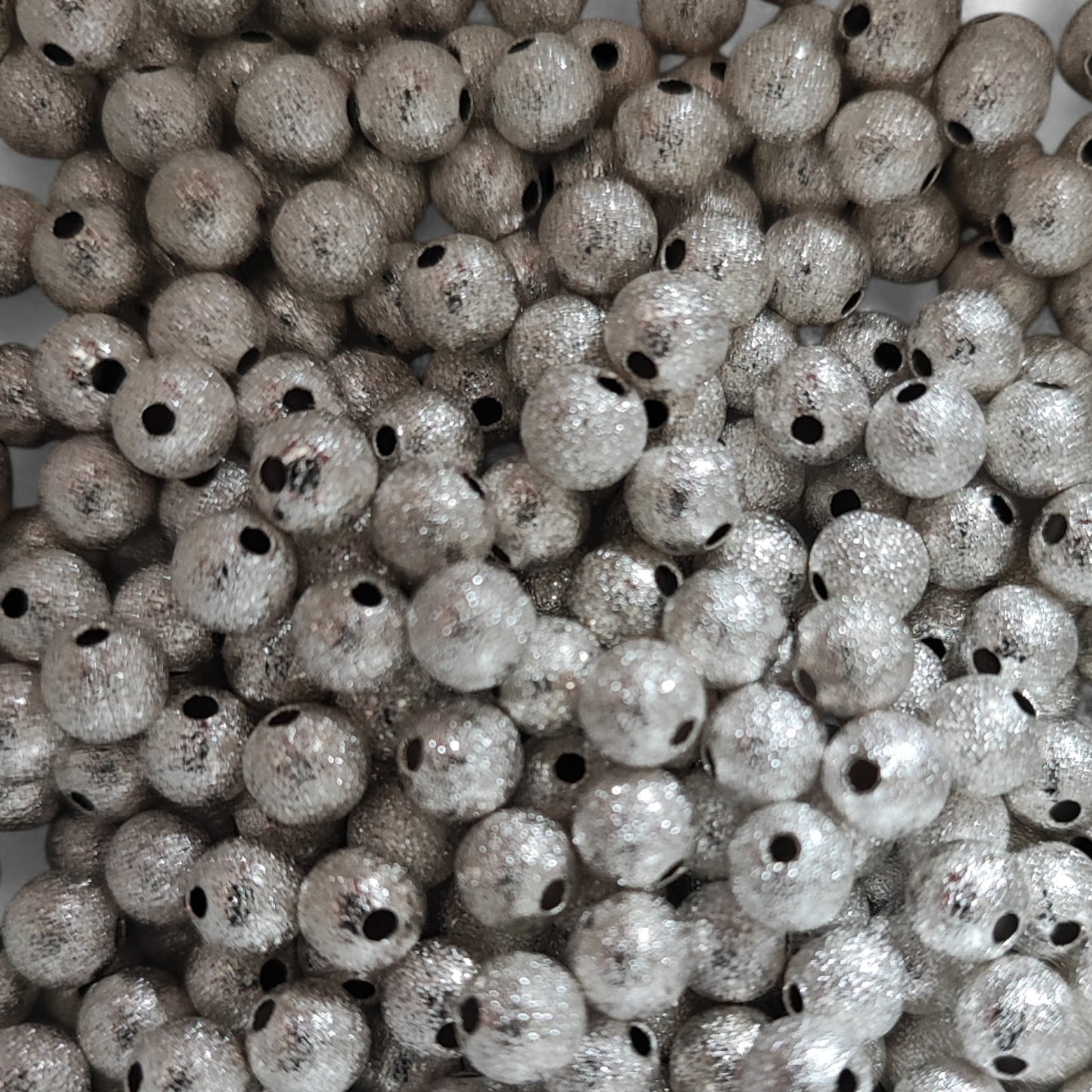 x10 Perles Intercalaires – Métal Martelé – 6 mm