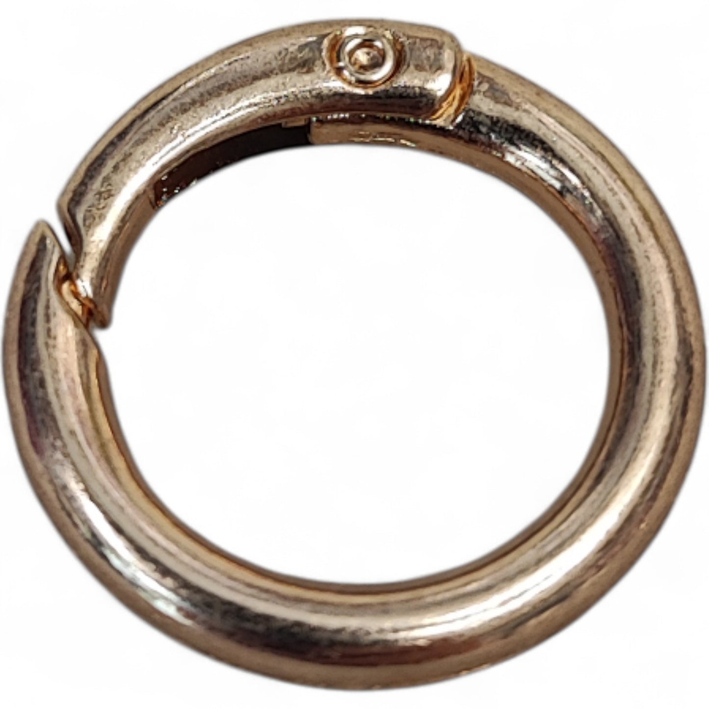 Anneau Fermoir de Porte-Clés à Ressort – Argentés ou Dorés– Ø23 mm