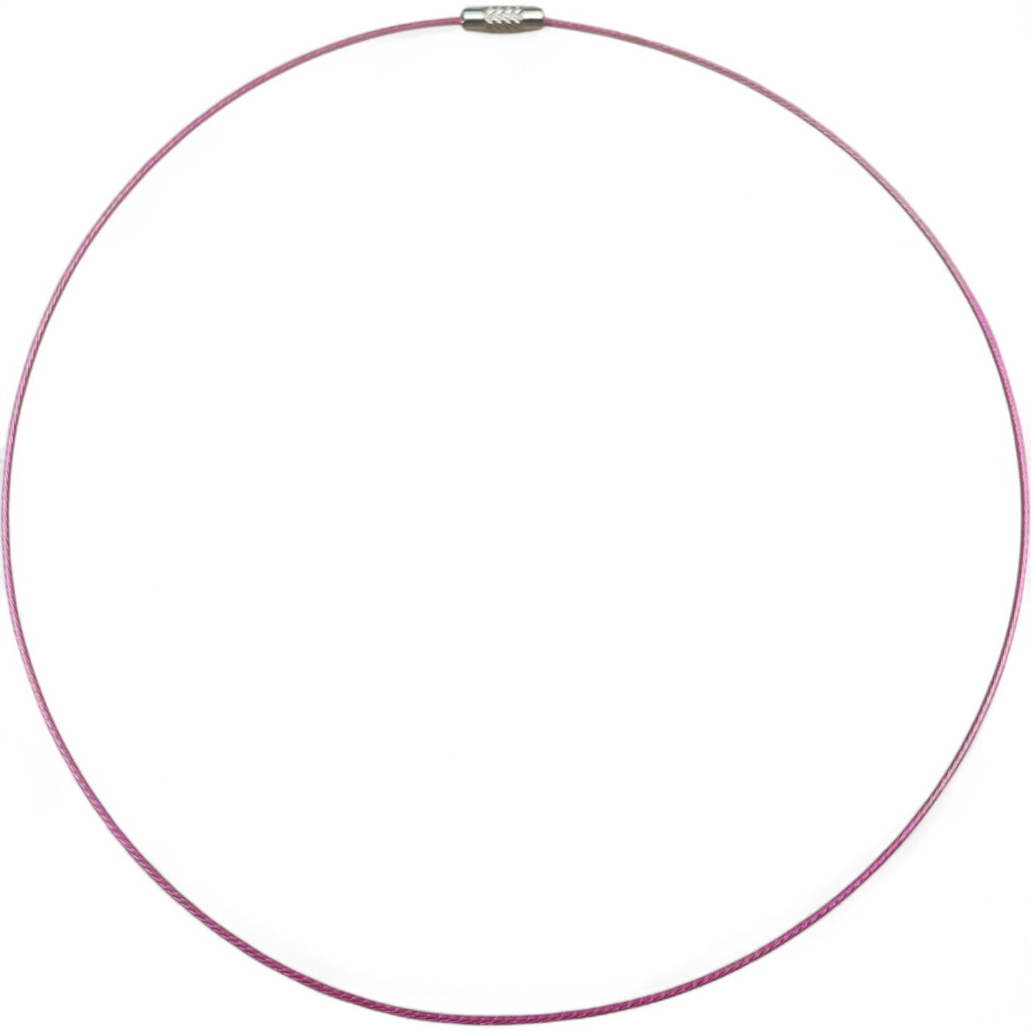 Collier Tour de Cou en Fil d’Acier Gainé – 43 à 45 cm