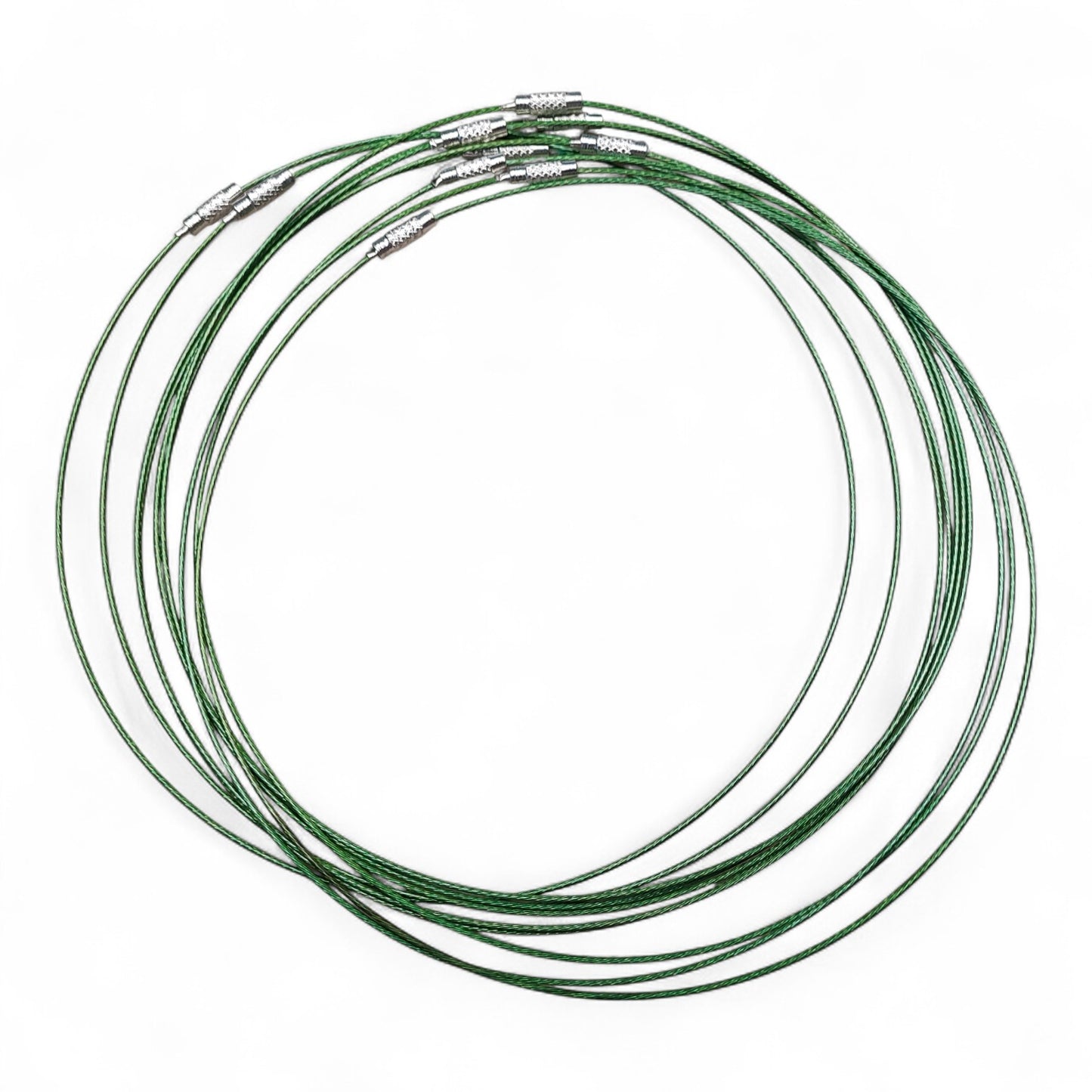 Collier Tour de Cou en Fil d’Acier Gainé – 43 à 45 cm