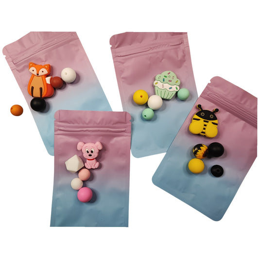Sachets Mystères de Perles en Silicone – Spécial Porte-clés, Stylos et Stylets