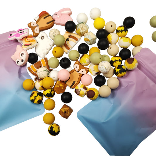 Sachets Mystères de Perles en Silicone – Spécial Porte-clés, Stylos et Stylets
