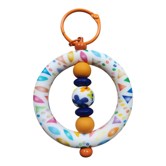 Kit Porte-Clés – Perles en silicone et tige colorée – Les Sharlyzettes