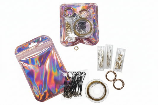 Kit Débutants – Bijoux de Téléphone, Porte-Clés et Bijoux de Sac – Métal Doré ou Argenté