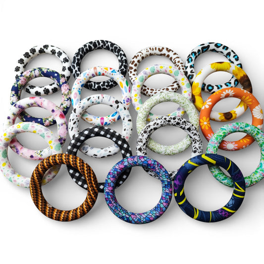 x1 Anneau rond en silicone imprimé – 64 mm