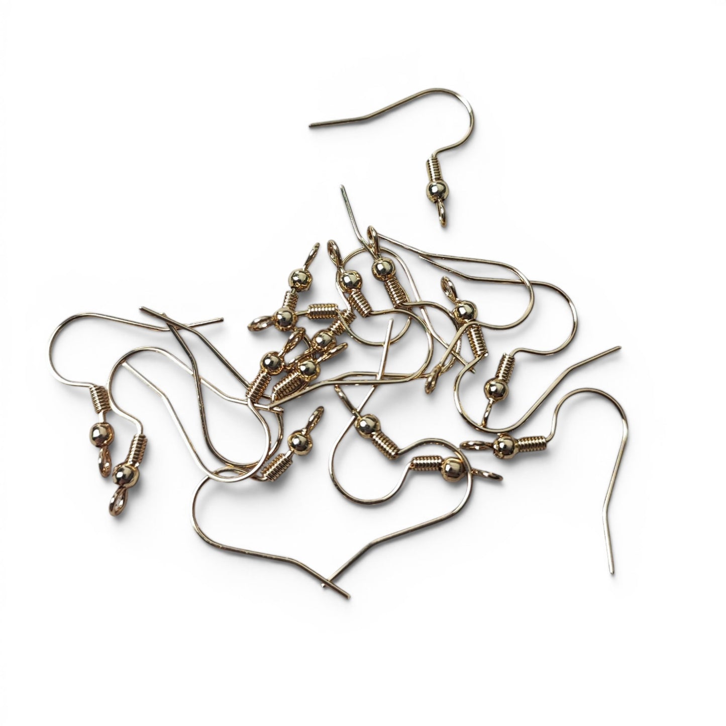 x5 paires de crochets de boucles d'oreilles en acier inoxydable chirurgical 316 – Acier ou véritable 18K plaqué or