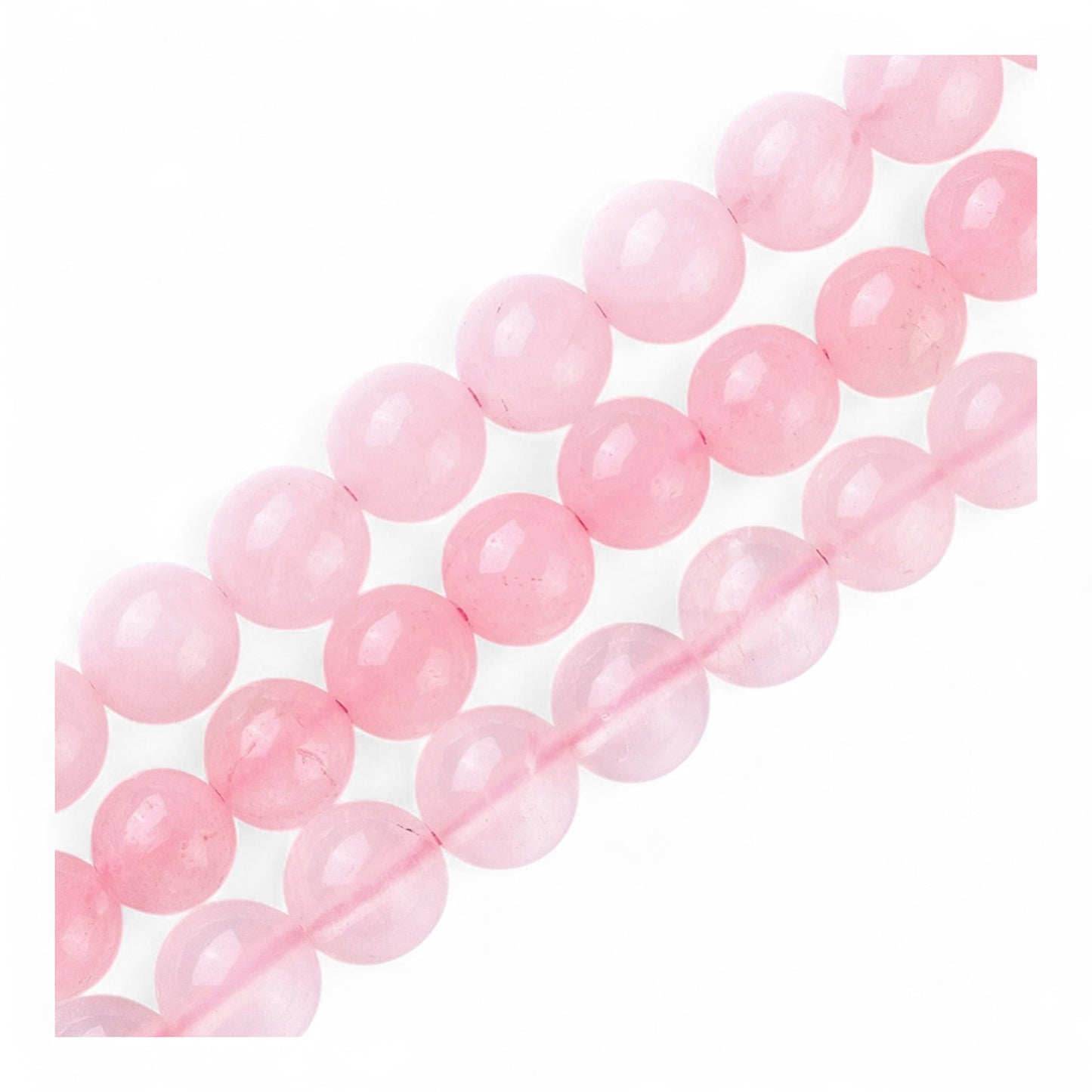 Perles Ronde en Quartz Rose Naturel – 4 mm