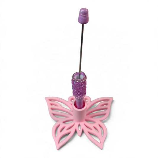Supports de Stylo en Acrylique – Papillon ou Cœur Ailé – Plusieurs Coloris