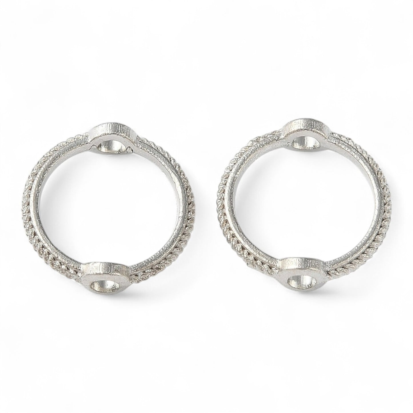 x20 Cadres de Perles en Alliage – Argenté ou Doré – Ø 10,5 mm