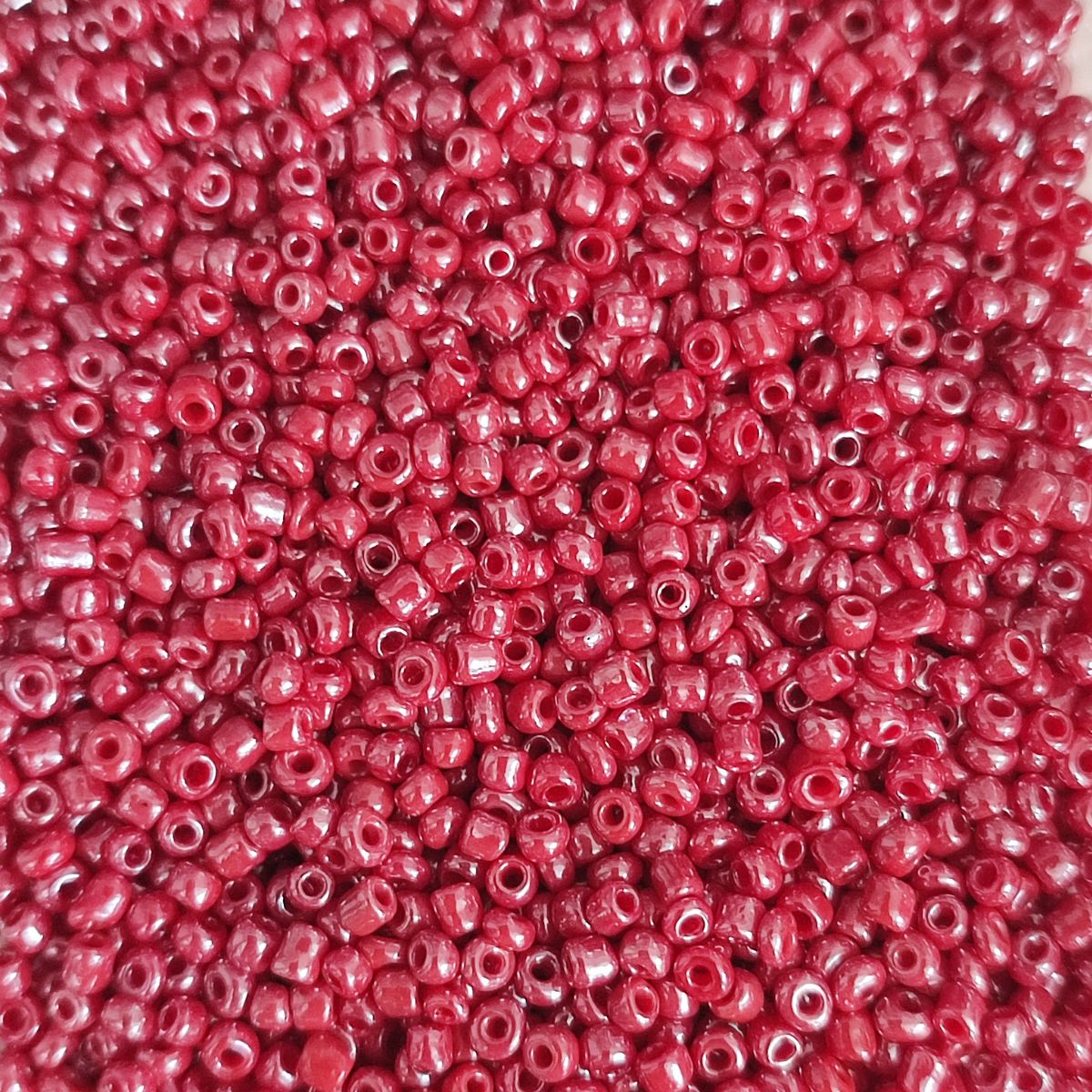 Perles de rocaille opaques brillantes – Verre 2mm - 25g