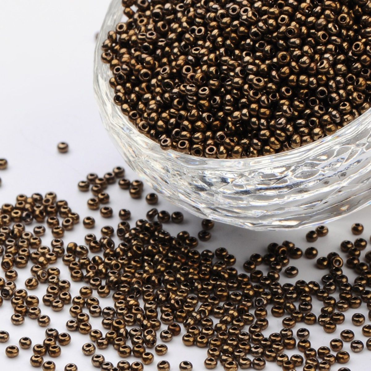 Perles de rocaille opaques – Verre 2x1.5mm - 25g