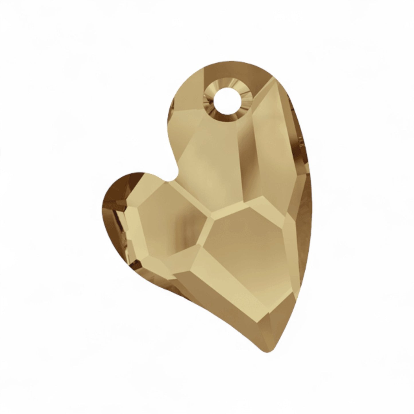 Pendentif Cœur Asymétrique Swarovski Elements – 6261 – Couleur au choix – 17 mm