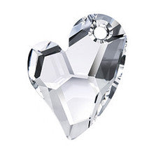 Pendentif Cœur Asymétrique Swarovski Elements – 6261 – Couleur au choix – 17 mm