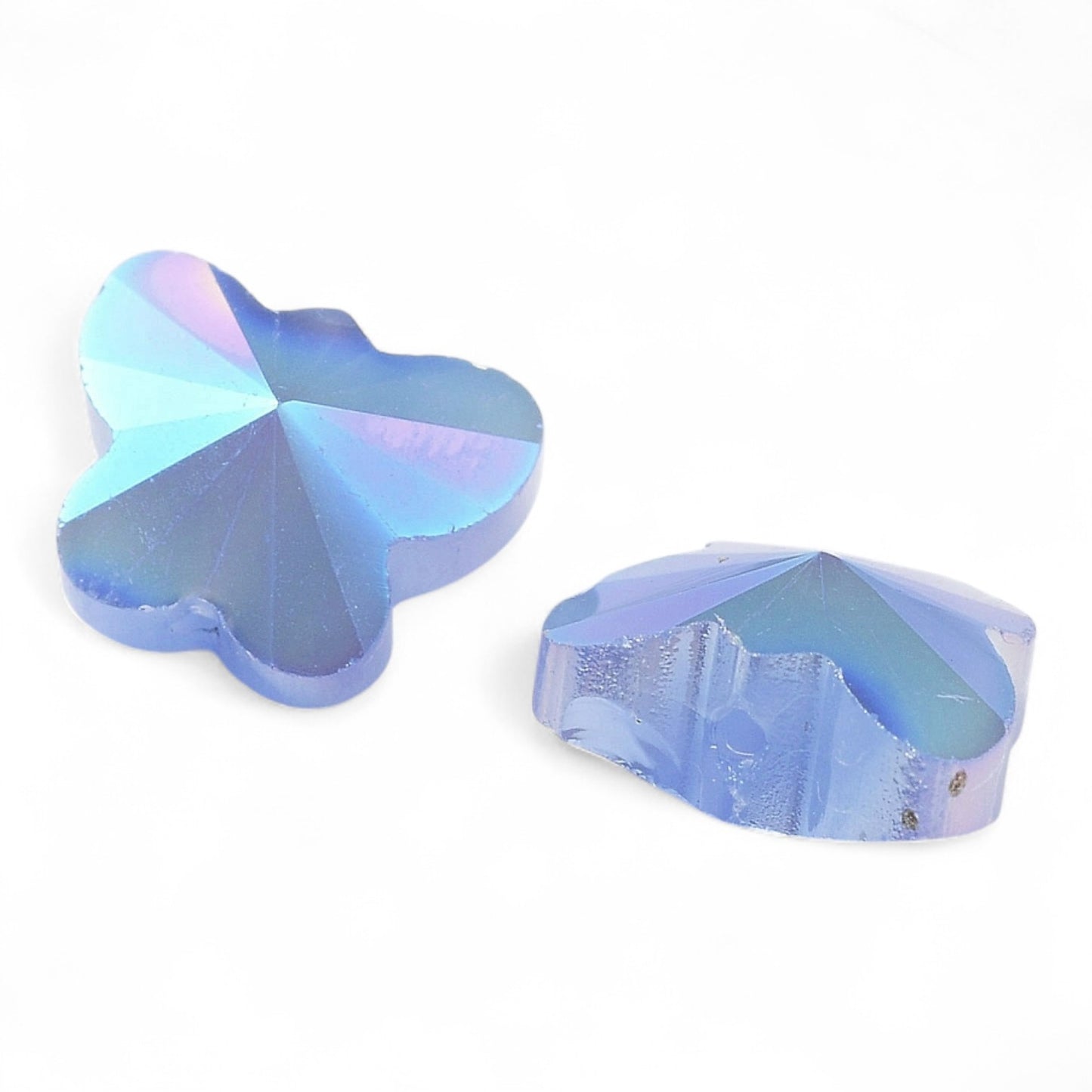 x10 Perles Papillons en Verre Électrolytique – AB
