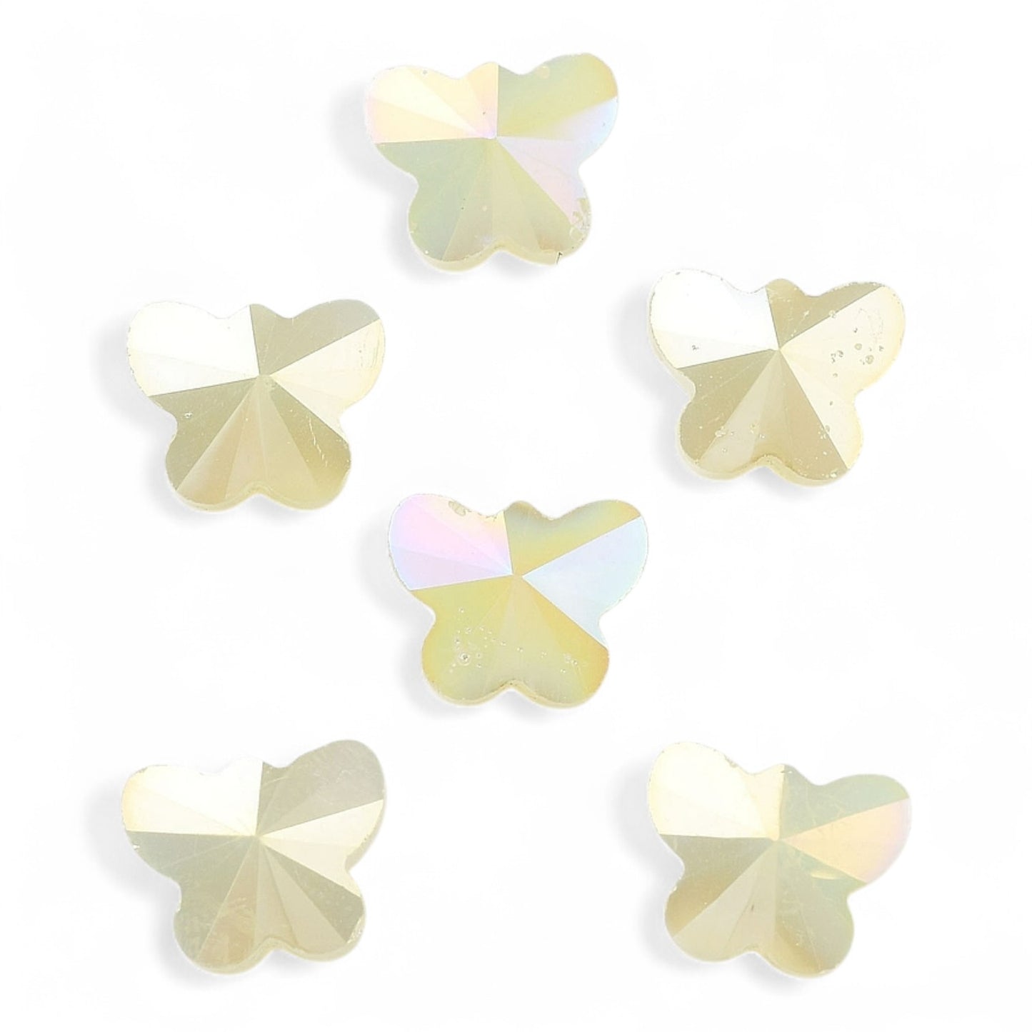 x10 Perles Papillons en Verre Électrolytique – AB
