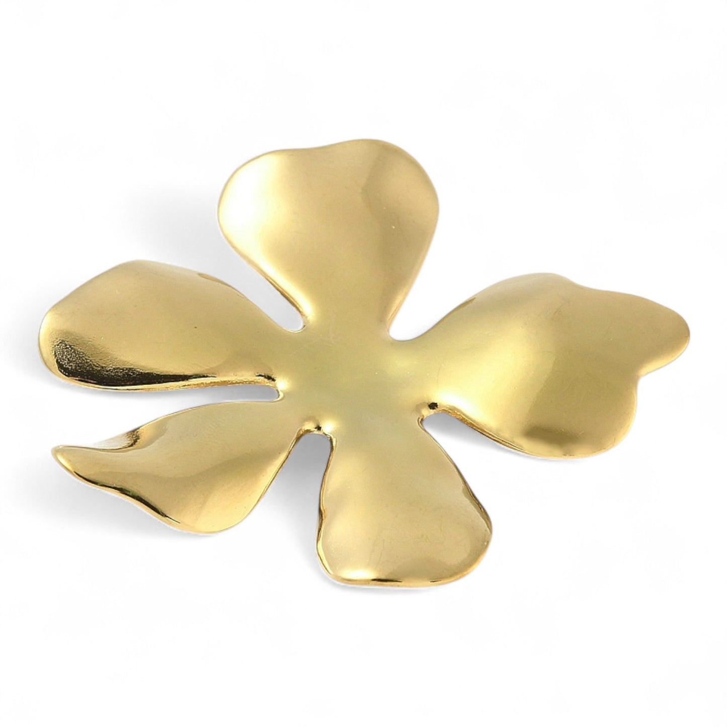 Pendentif Fleur en Acier Inoxydable 304 Plaqué Or 18K – 47 mm