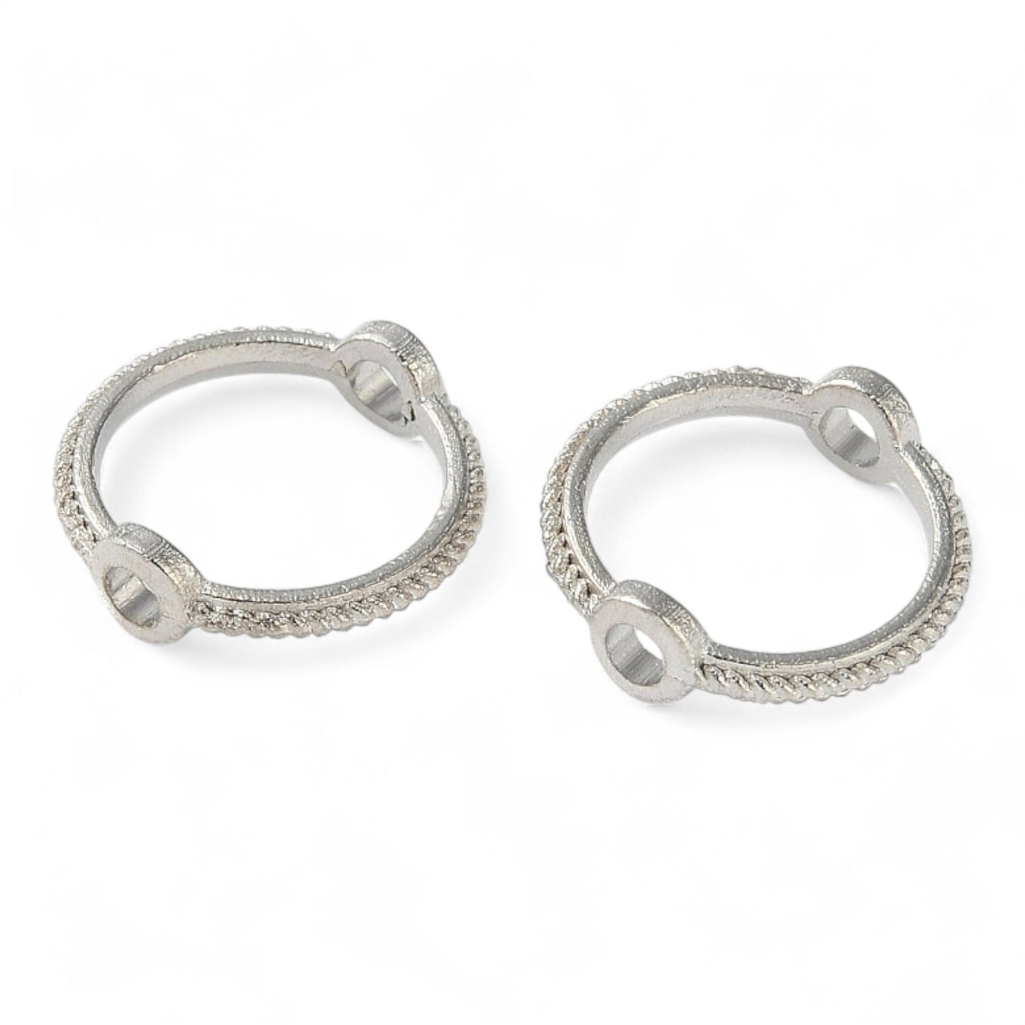 x20 Cadres de Perles en Alliage – Argenté ou Doré – Ø 10,5 mm
