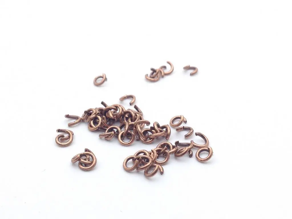 Anneaux de jonction (jump rings) couleur Cuivre, taille au choix