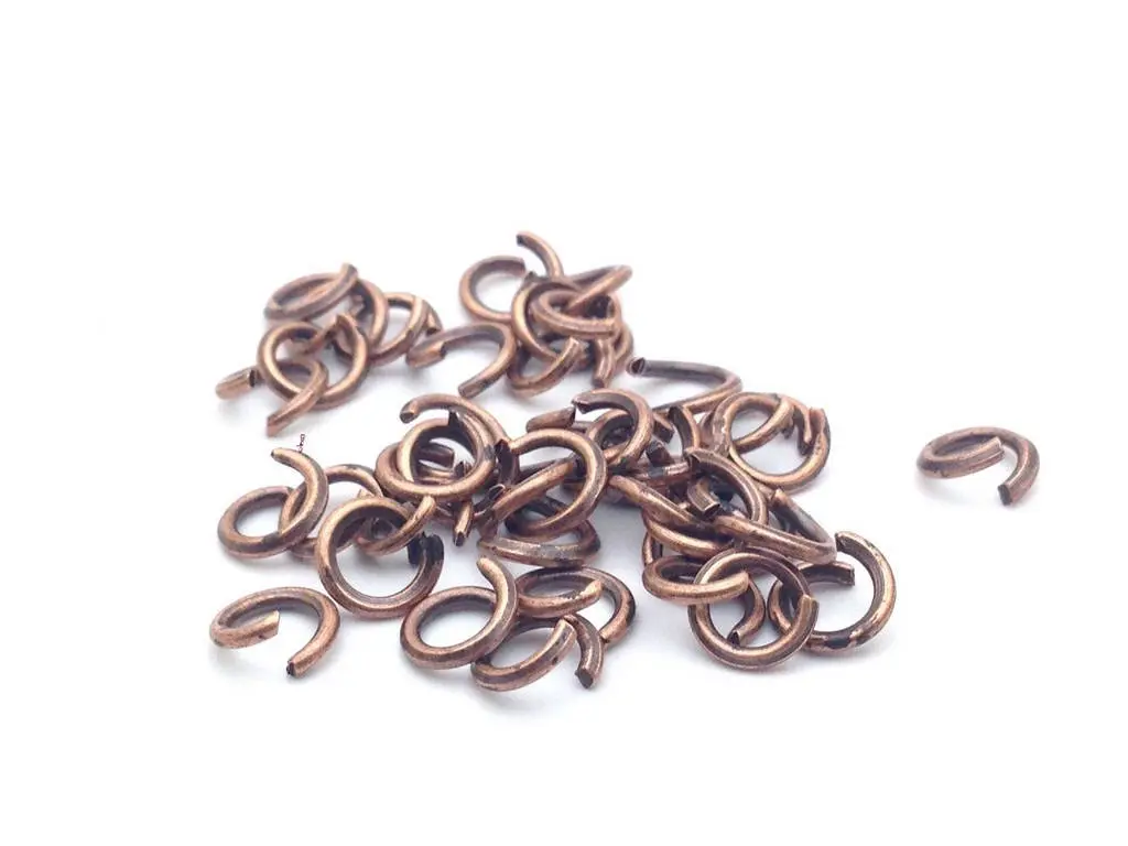 Anneaux de jonction (jump rings) couleur Cuivre, taille au choix