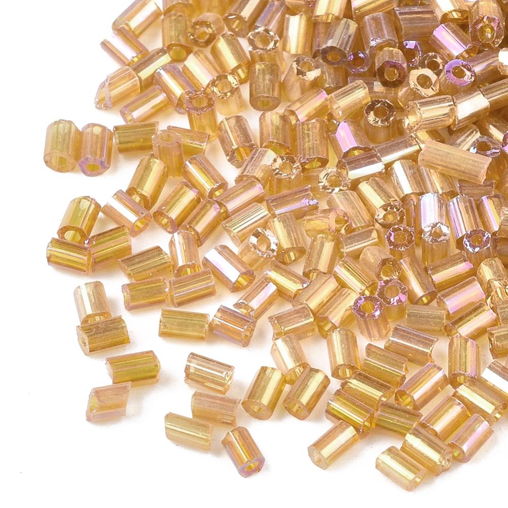 Perles de rocaille "cut" en verre – Taille 11/0 (~2,2mm) -25g