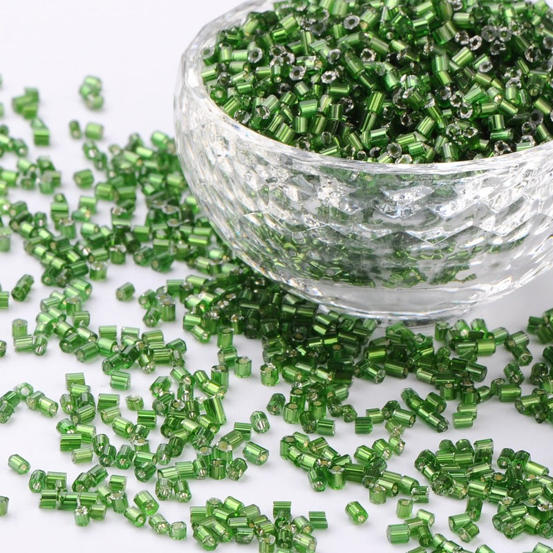 Perles de rocaille "cut" en verre – Taille 11/0 (~2,2mm) -25g