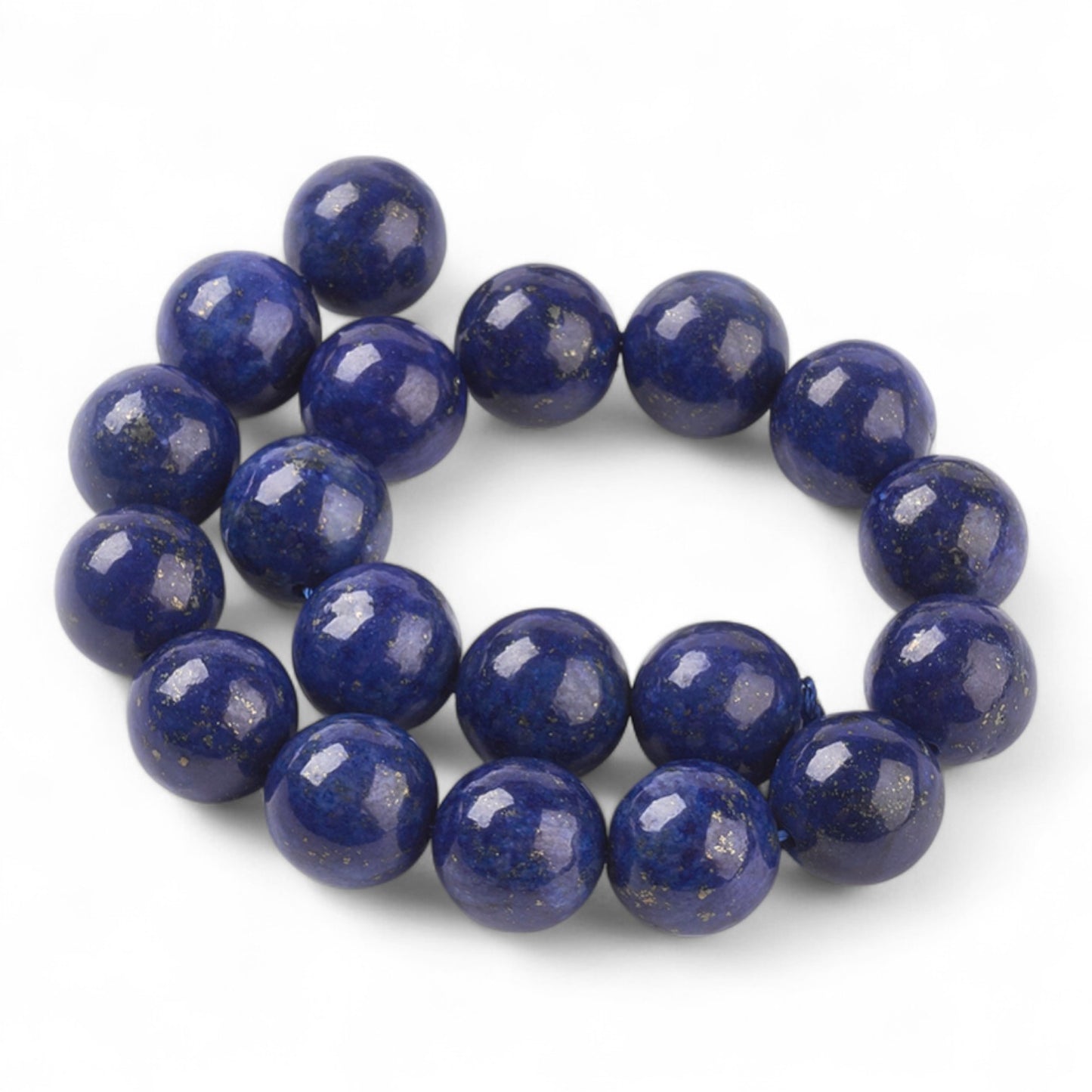 x5 Perles en Lapis Lazuli naturel – 10 mm