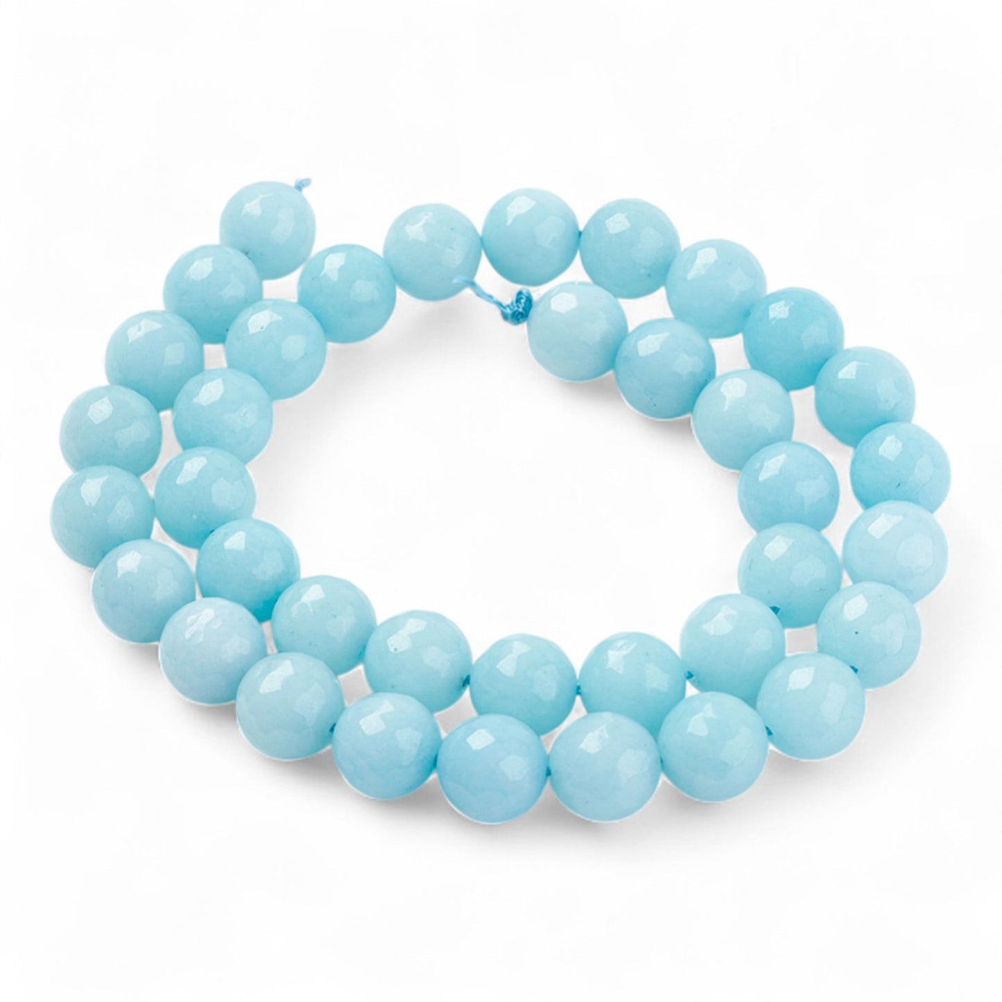x5 Perles en Amazonite Teintée Facettée – 10 mm