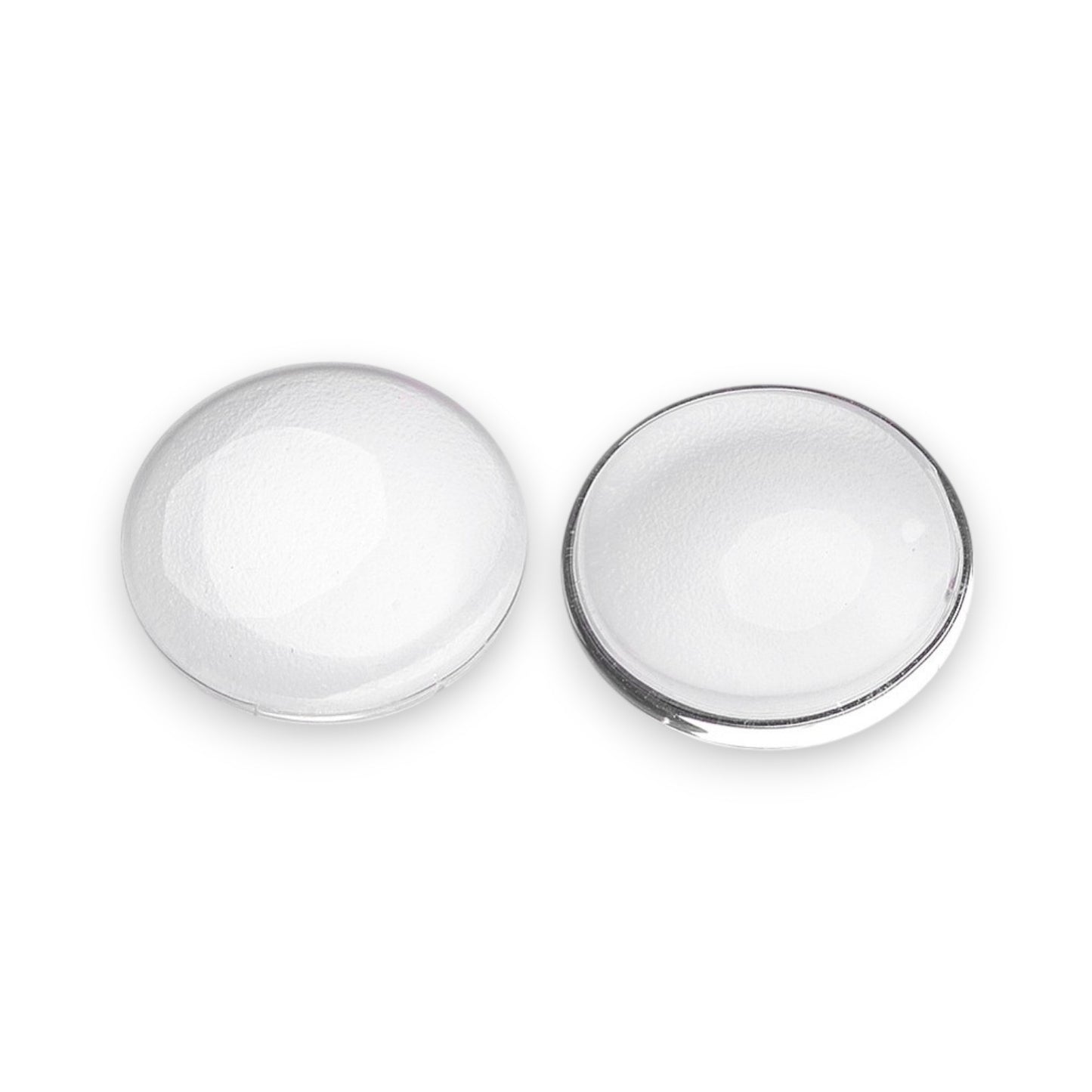 x2 ou x5 cabochons demi-ronds en Verre Transparent – 12 à 30 mm