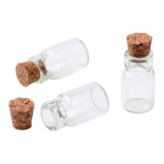 Mini fioles en verre avec bouchon en liège – Créez votre petite miniature
