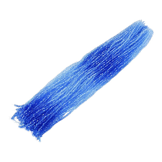 x1 Fil de Perles de verre – Biconiques facettées dégradées 6 mm – Bleu