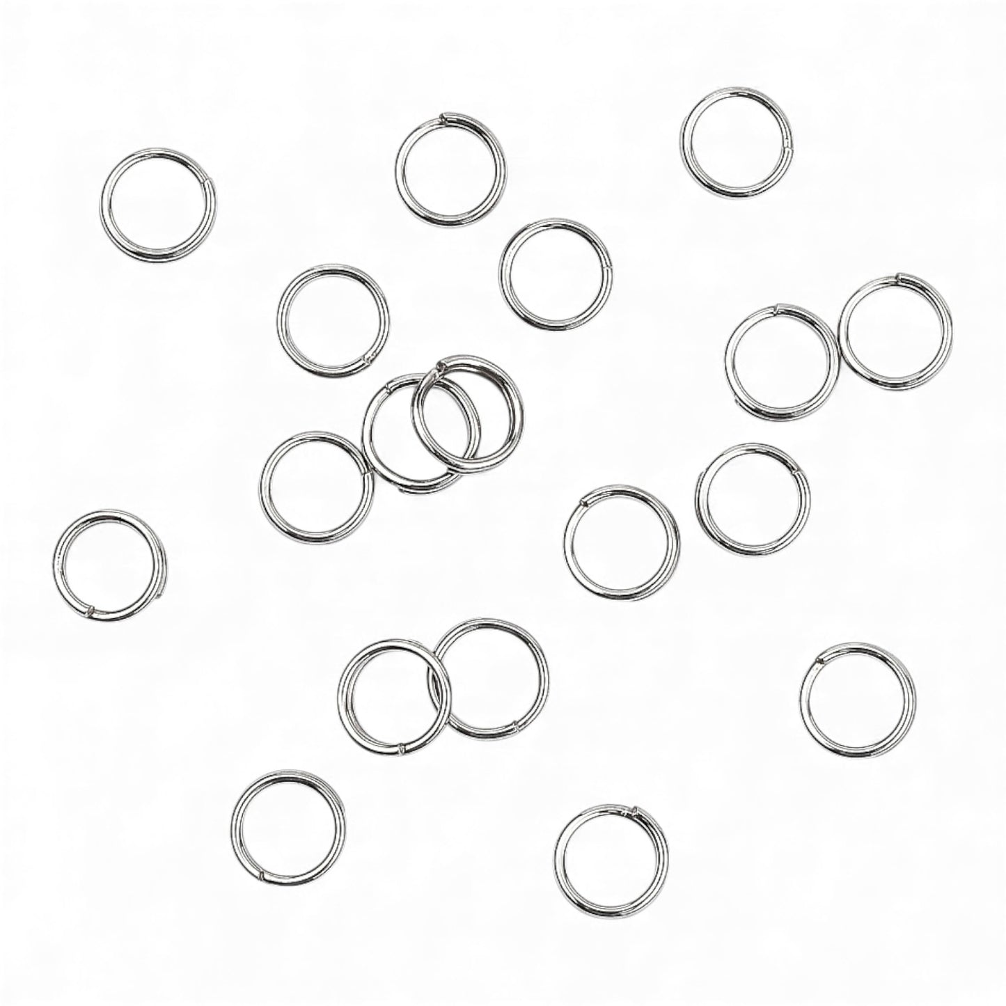 x20 Anneaux Doubles Ouverts en Acier Inoxydable 304 – 0,5 x 5 mm