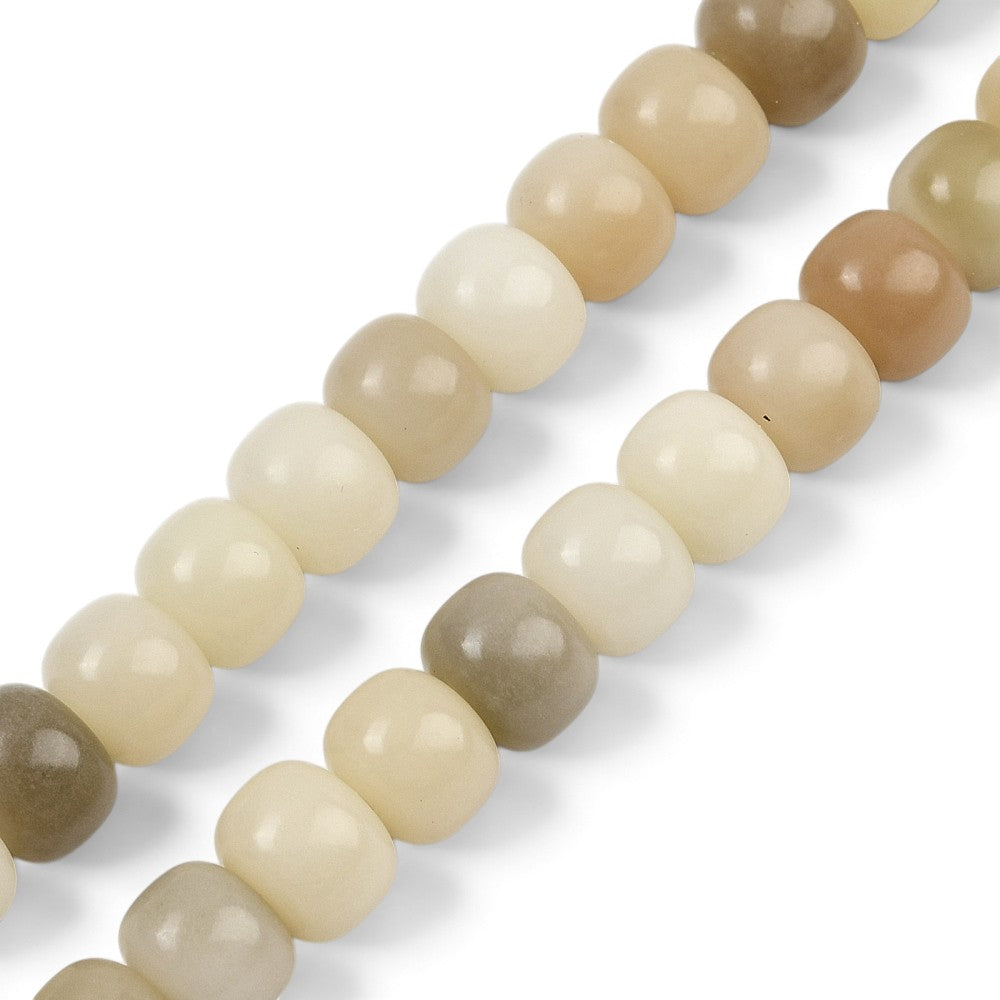 Fil de perles naturelles en graines de Bodhi – Rondelles colorées 10 × 8 mm