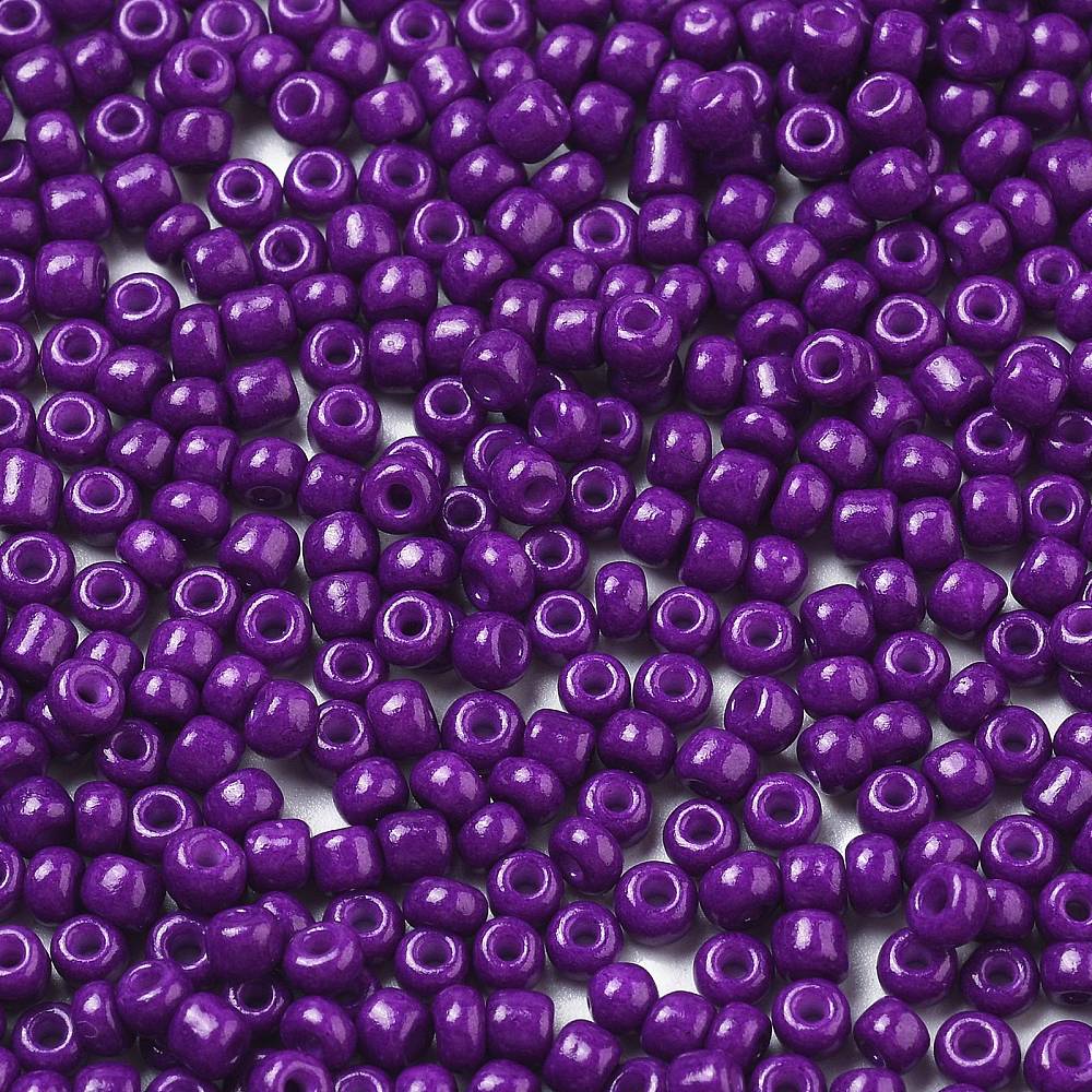 Perles de rocaille en verre 3mm – Couleurs opaques au choix - 25g