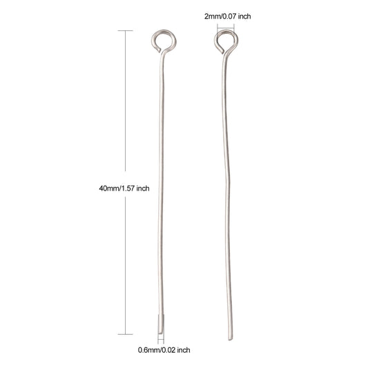 Tiges à tête oeil – Acier inoxydable 304 – 40mm