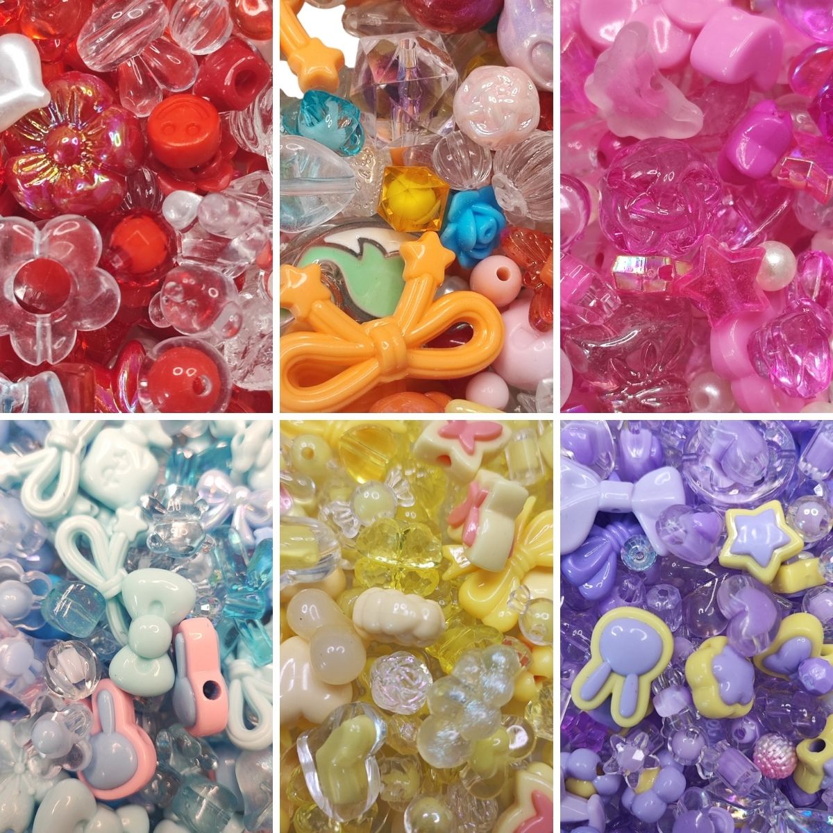 Collection "Magicolor" – Perles acryliques multicolores x20g
